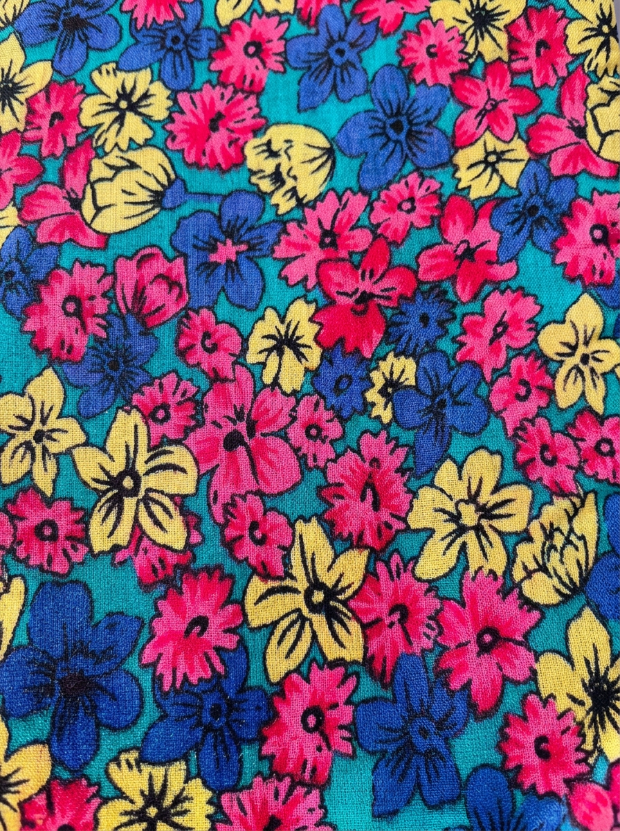 Écharpe à Fleurs Multicolore